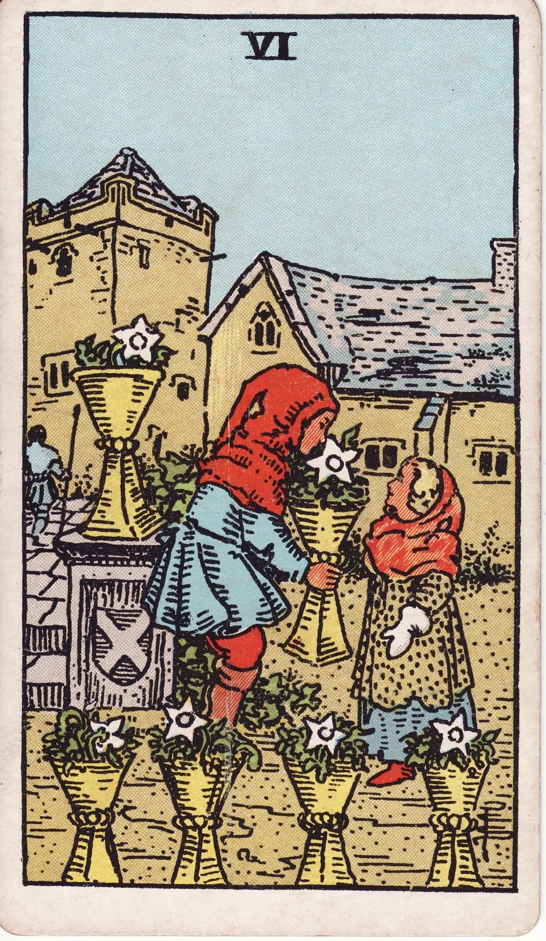 Seis de Copas — Arcano 6 del Tarot Rider-Waite