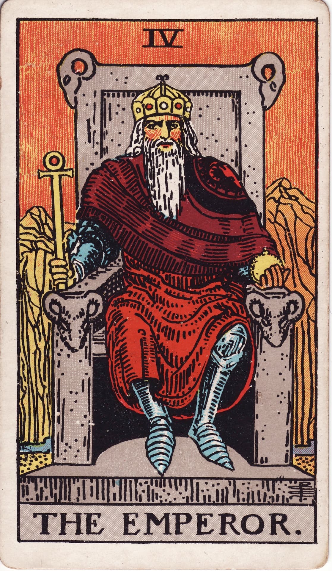 El Emperador — Arcano 4 del Tarot Rider-Waite