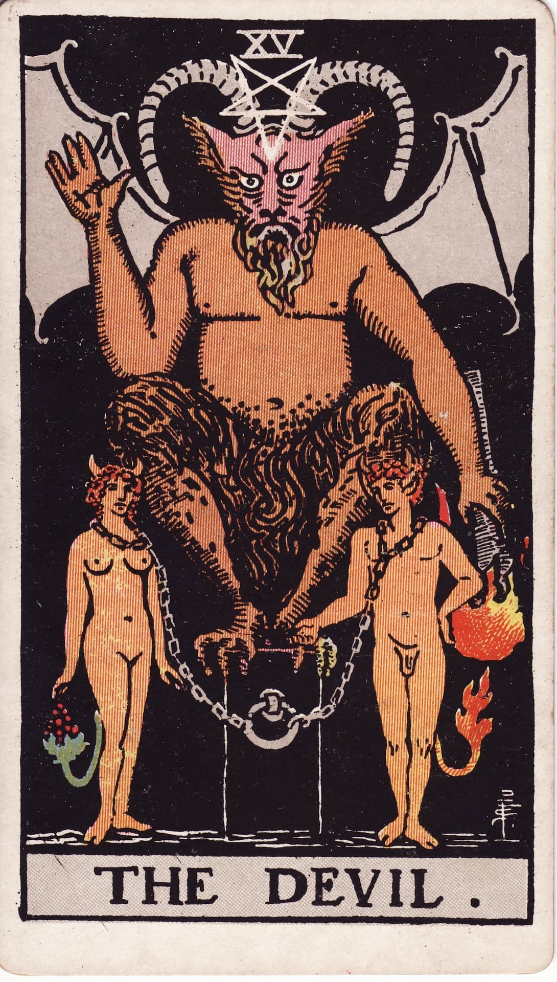 El Diablo — Arcano 15 del Tarot Rider-Waite