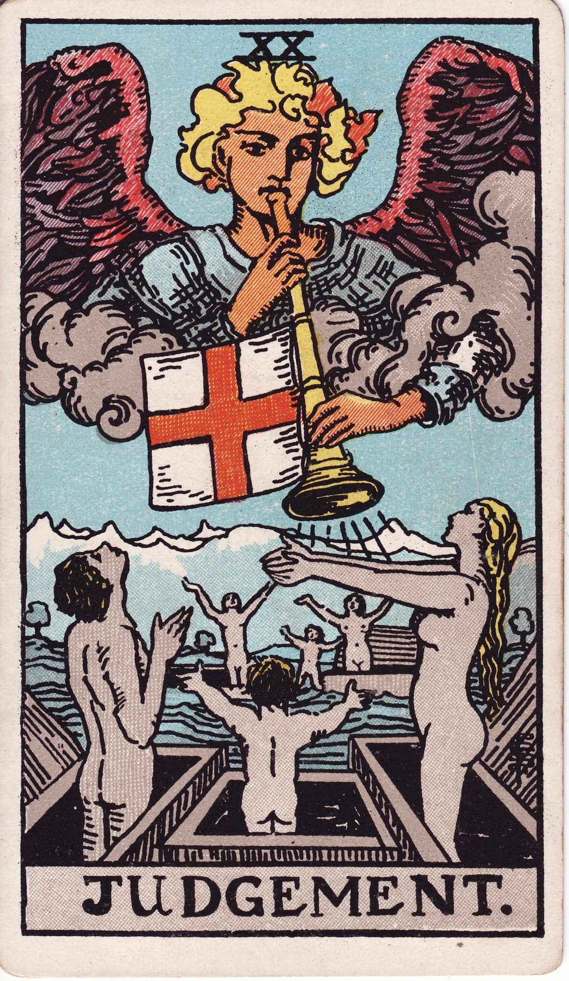 El Juicio — Arcano 20 del Tarot Rider-Waite