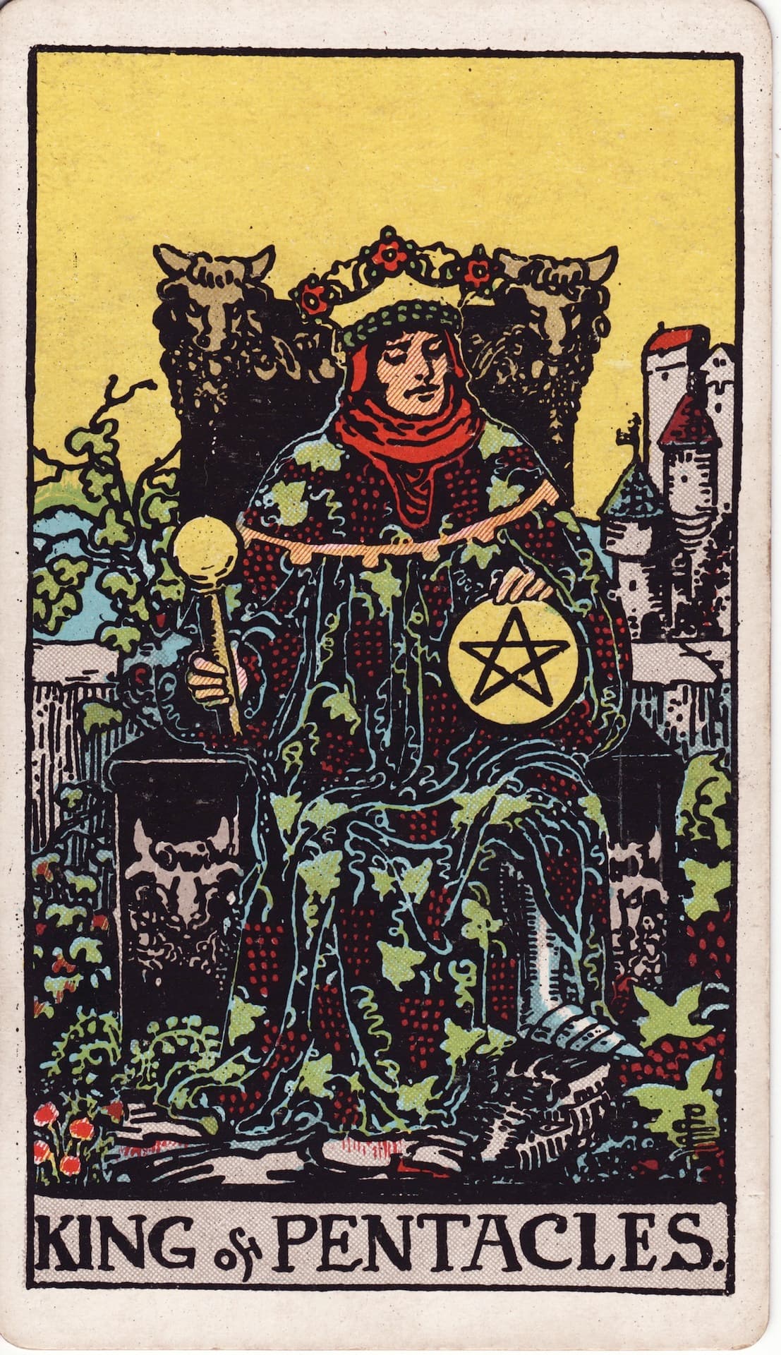 Rey de Oros — Arcano 14 del Tarot Rider-Waite