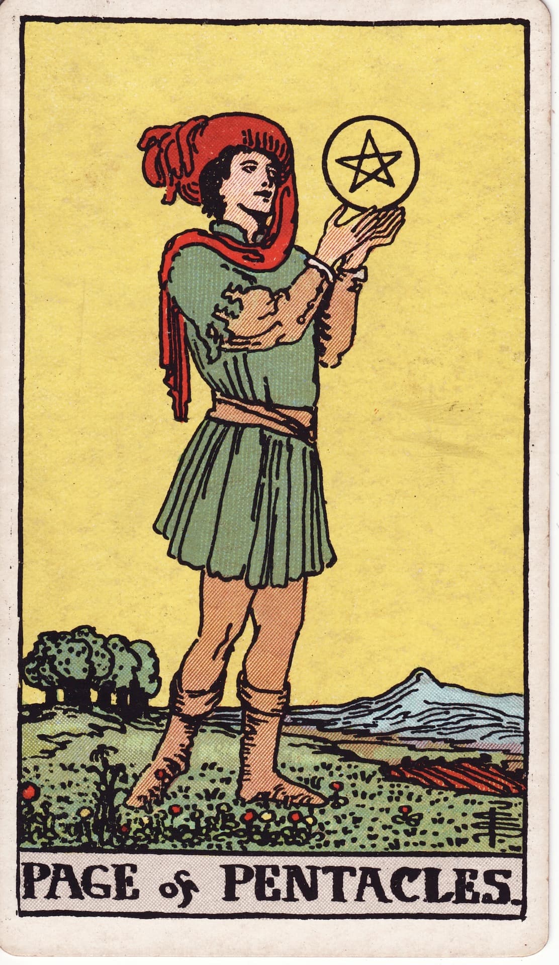 Sota de Oros — Arcano 11 del Tarot Rider-Waite
