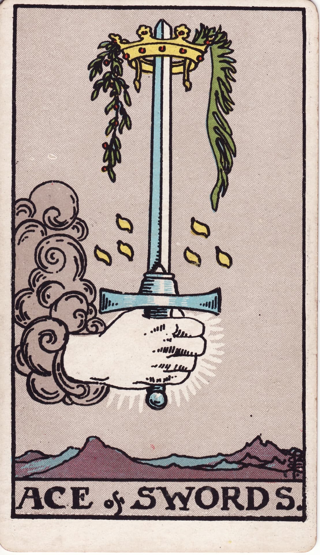 As de Espadas — Arcano 1 del Tarot Rider-Waite