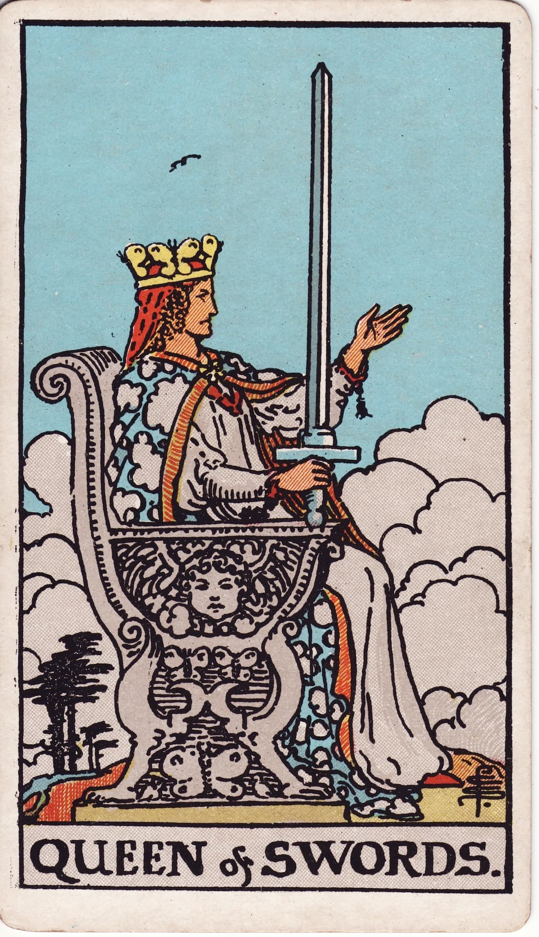 Reina de Espadas — Arcano 13 del Tarot Rider-Waite