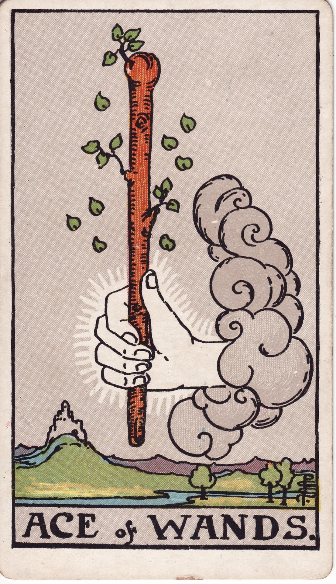 As de Bastos — Arcano 1 del Tarot Rider-Waite