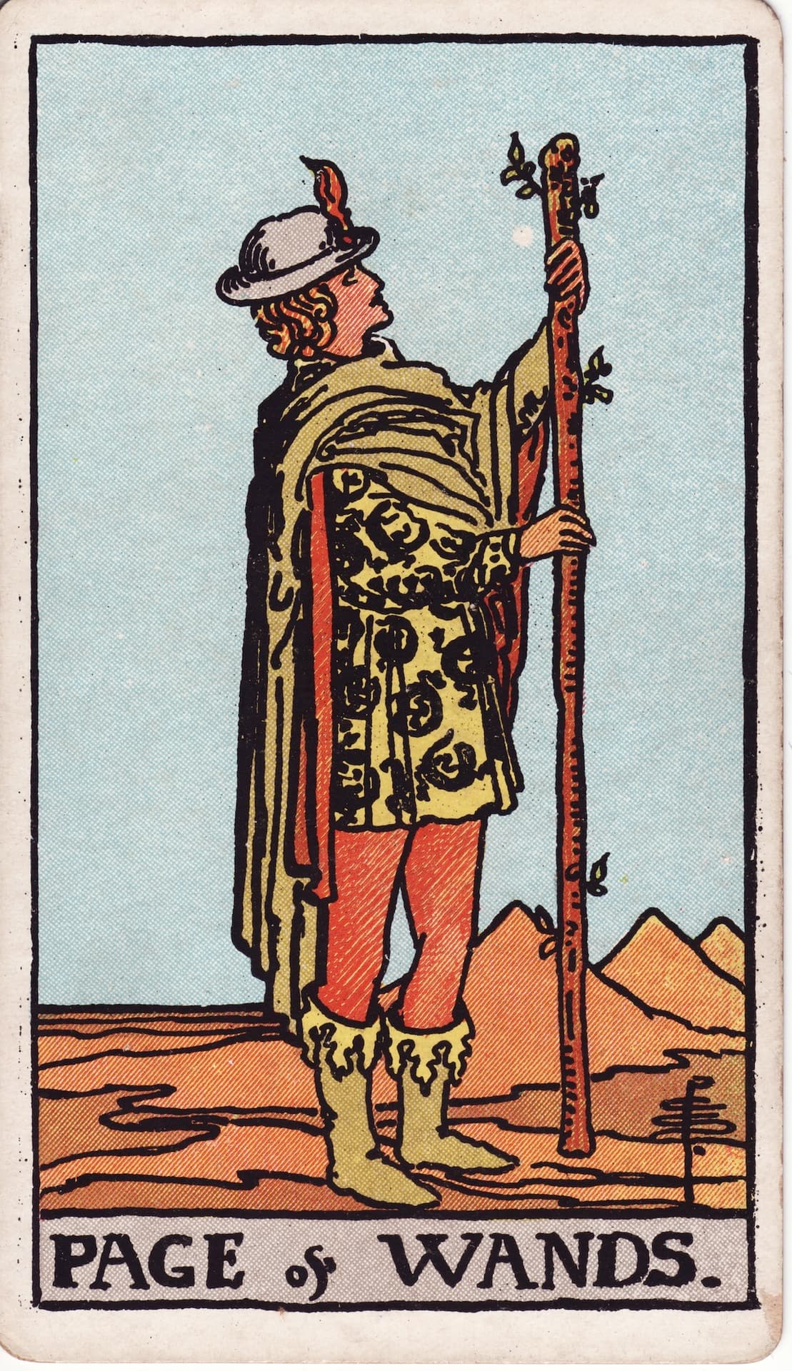 Sota de Bastos — Arcano 11 del Tarot Rider-Waite